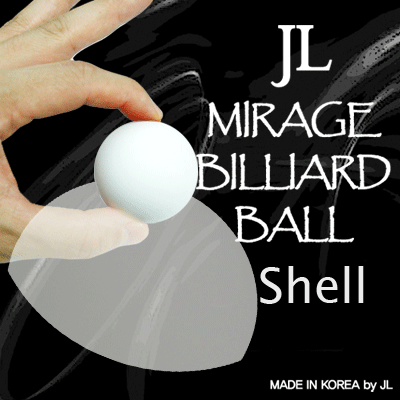 Two Inch Mirage Billiard Balls by JL (WHITE, shell only) - Trick