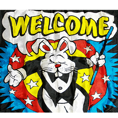 Production Silk 16 inch x C28916 inch (Welcome) by Mr. Magic - Trick