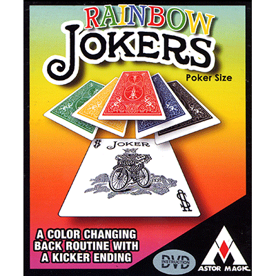 Rainbow Jokers (Poker Size and DVD included) by Astor Magic - Trick