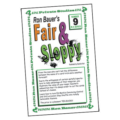 Ron Bauer Series: #9 - Fair And Sloppy - Book