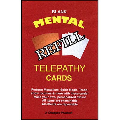 Refill (BLANK) Mental Telepathy Cards