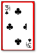 3 1/2 Clubs Cards(1 card= 1unit) Royal