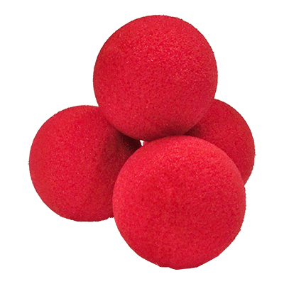 2 inch High Density Ultra Soft Sponge Ball (Red) Pack of 4 from Magic by Gosh