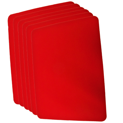 Small Close Up Pad 6 Pack (Red 8.5 inch  x 12 inch) by Goshman - Trick