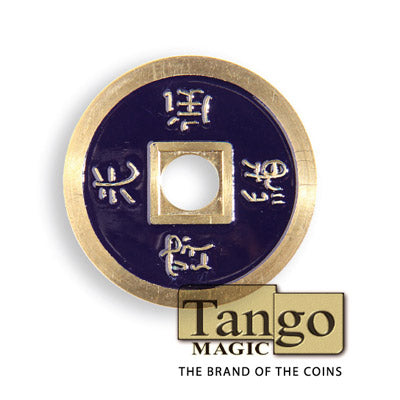 Normal Chinese Coin made in Brass (Dark Purple) by Tango-Trick (CH014)