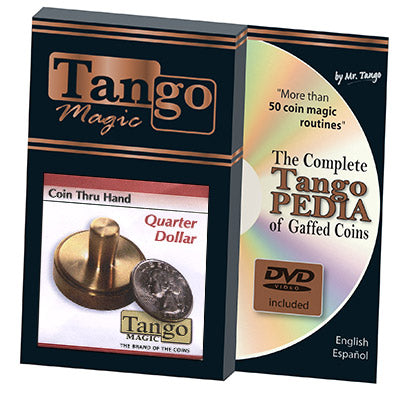 Coin thru Hand (US Quarter w/DVD) (D0069) by Tango - Trick