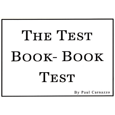 The Test Book - Book Test by Paul Carnazzo and Mental Voyage - Trick