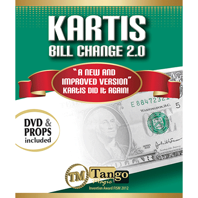 Kartis Bill Change 2.0 (w/DVD) by Kartis and Tango Magic - Trick