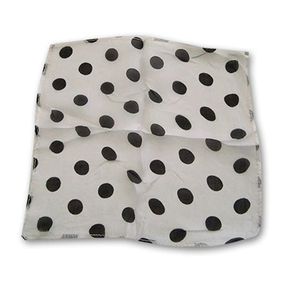 Spotted Silk 09 inch White w/blk spots by Uday - Trick