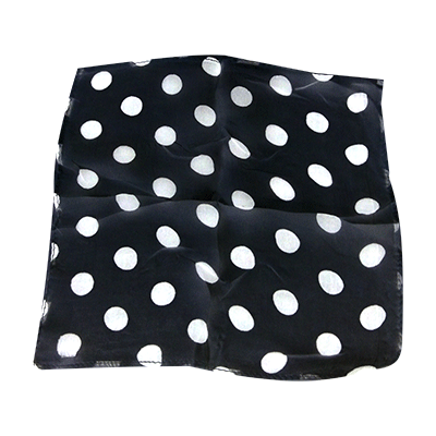 Spotted Silk 09 inch Black w/white spots by Uday - Trick